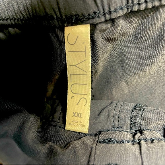 Men’s Drawstring Casual Dress Pants-Navy Blue - Picture 3 of 4